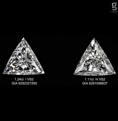 GIA Diamond Pair