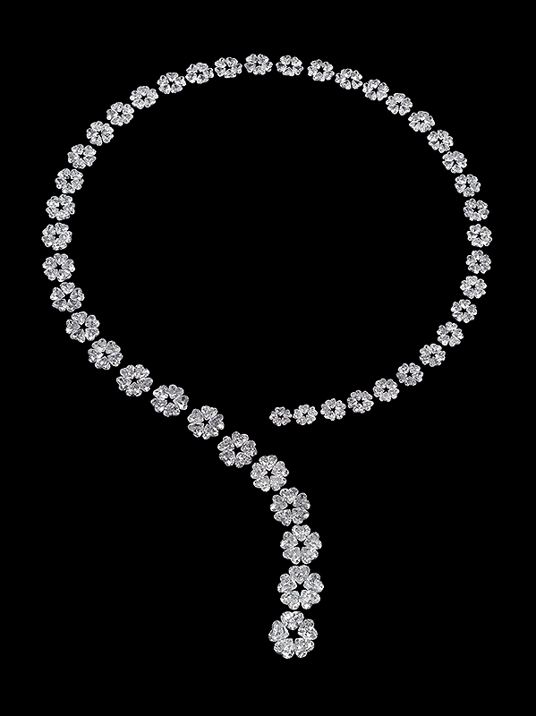 HS 5 Flower Necklace Long