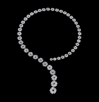 HS 5 Flower Necklace Long