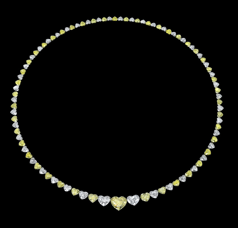 HS Graduated Necklace Wht FL