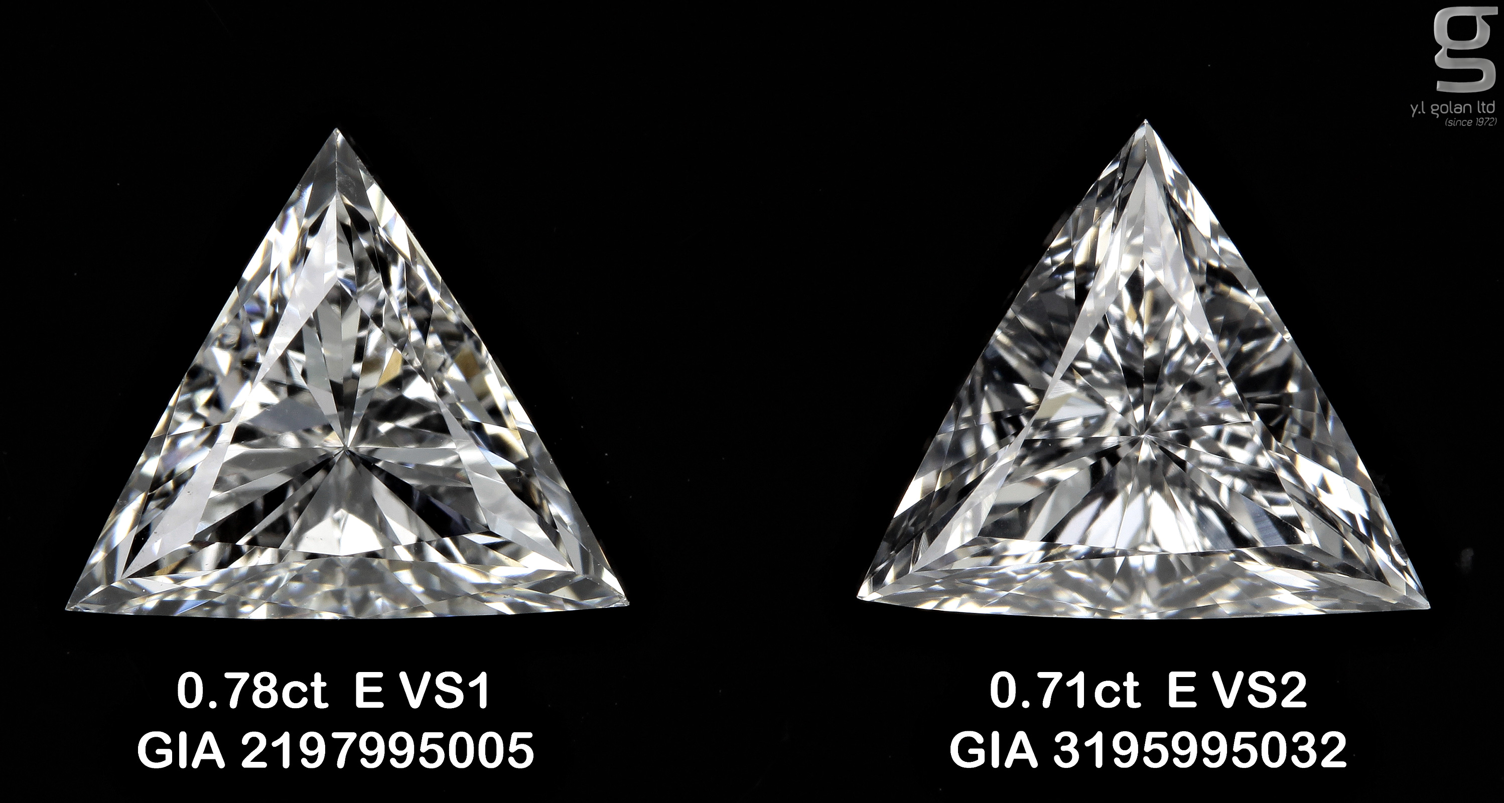 Tri paired diamonds - 0.7 CT