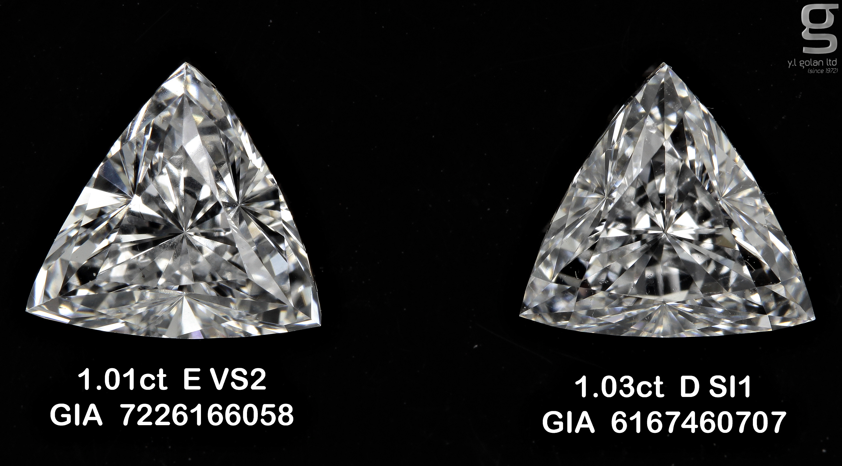 Triangle Paired GIA Diamonds