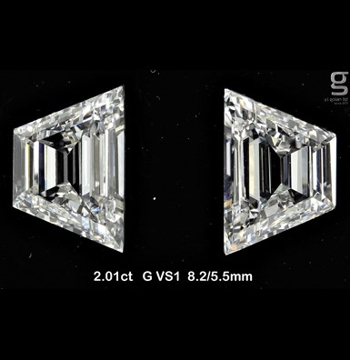 2 CT Trapezoid Diamonds