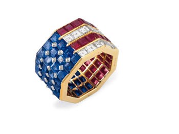 American flag ring