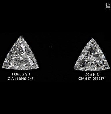 1ct TRI Diamond Pair
