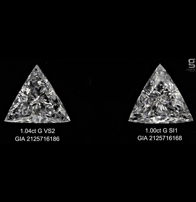 1ct Magnificent Triangle Diamonds