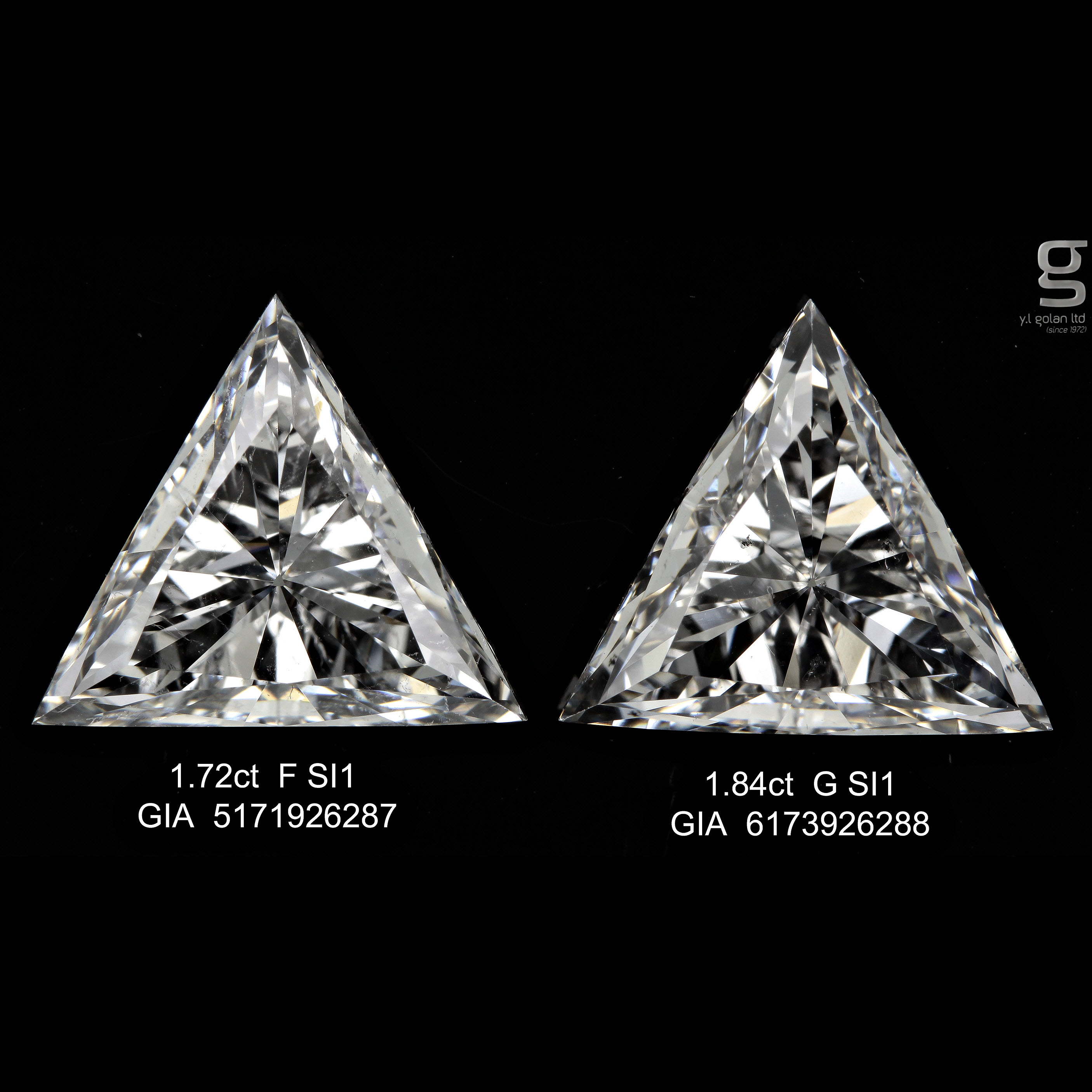 Triangle Shaped Diamond Pair