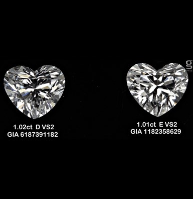 1ct Heart Shaped Diamonds