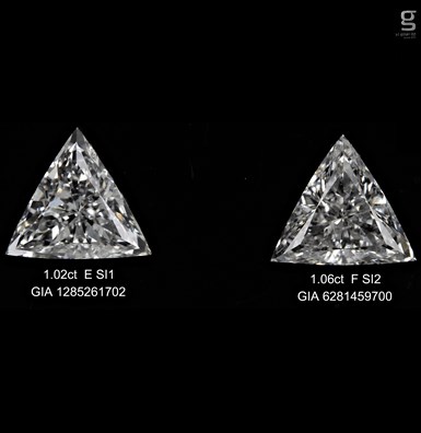 GIA 1ct Pair